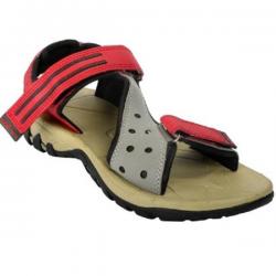 Spinn Men Grey, Red Sandals