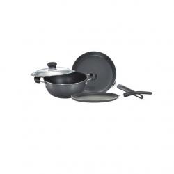 Prestige Omega Select Plus BYK Non Stick Pan, Tawa, Kadhai Set