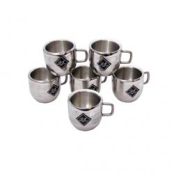 KCL Apple Silver Stainless Steel Mug