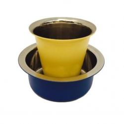 Ashvita Design Studio Davara Tumbler-yellow And Blue ADSDTSYNB195