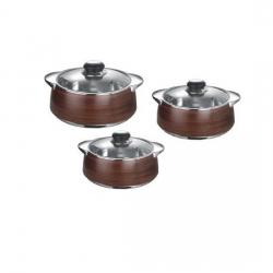 Nayasa Pack Of 3 Casserole Set