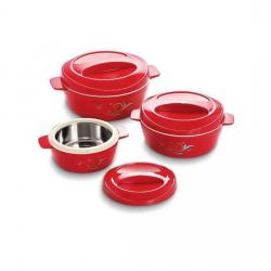 Cello Pack Of 3 Casserole Set