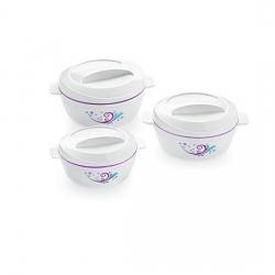 Cello Pack Of 3 Casserole Set