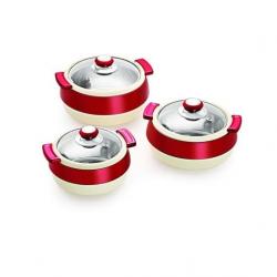 Cello Oscar Exclusive Pack Of 3 Casserole Set