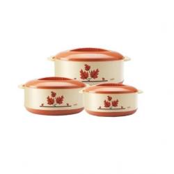 Milton Orchid JR Pack Of 3 Casserole Set