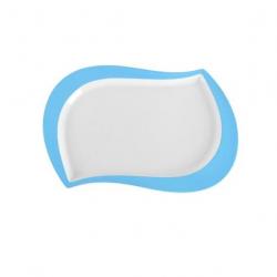 Maru Ghar Tray03 Blue Solid Porcelain Tray