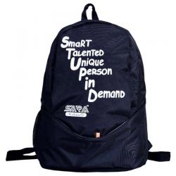 Sara Black Polyester School Bag