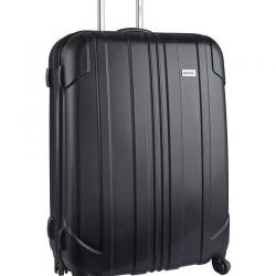 Novex Large 4 Wheel Hard Black Luggage Trolley