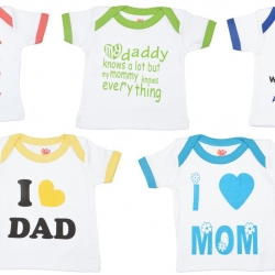 Orange and Orchid Boys White cotton Half Sleeves T-shirt - Pack Of 5