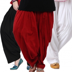 PistaaS Womens Cotton Patiala Salwar Combo