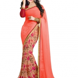 Trendz Womens Georgette Half Saree