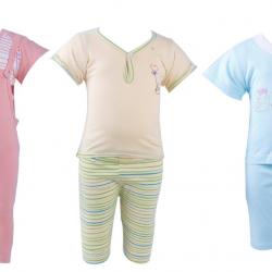 Jo Kids Wear Boys Set, 6-12 Months, L.Orange,Mint,Yellow