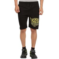 DKClues Mens Black Color Printed Shorts