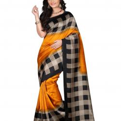 e-VASTRAM Womens Mysore Art Silk Saree NS6A_Yellow
