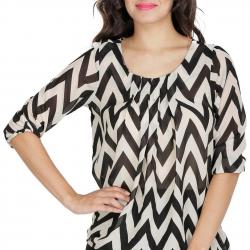 Mayra Womens 3/4 Sleeve Top