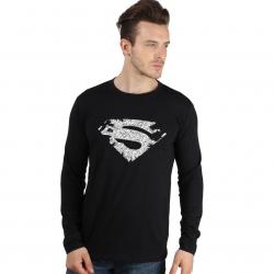 Man of steel black full sleeve T-shirt