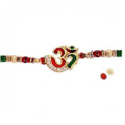 Indigo Creatives Large Size Auspicious Om Design Designer Rakhi
