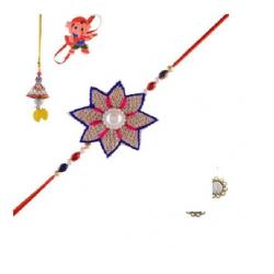 GRJ INDIA Traditional Style Design Scented Rakhi