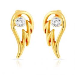 Mahi Crystal Brass, Alloy Stud Earring
