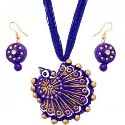 Zenx Terracotta Jewel Set Purple
