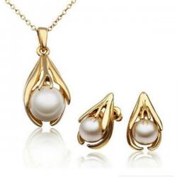 University Trendz Alloy Jewel Set Gold