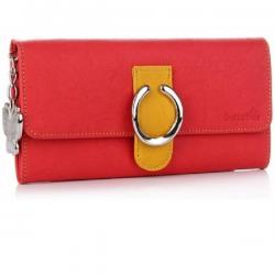 Butterflies Women Casual,Formal Red Artificial Leather Wallet