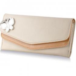 Butterflies Women Casual White Artificial Leather Wallet