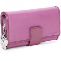 Butterflies Women Casual,Evening/Party Pink Artificial Leather Wallet