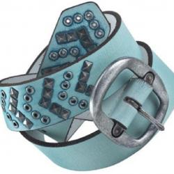 Fastrack Women Blue Genuine Leather Belt, Blue