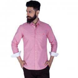 Integriti Mens Solid Casual Red Shirt