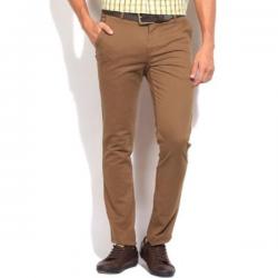 Numero Uno Slim Fit Mens Brown Trousers