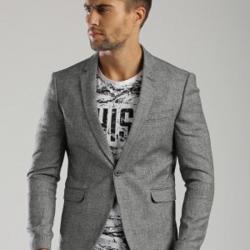 HRX by Hrithik Roshan Woven Single Breasted Casual Mens Blazer