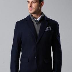 Invictus Solid Single Breasted Formal Mens Blazer