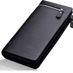 CUZDAN Men, Women, Boys, Girls Black Artificial Leather Wallet