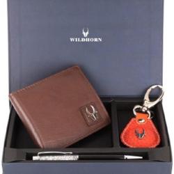 WildHorn Men, Women Casual, Formal Brown Genuine Leather Wallet
