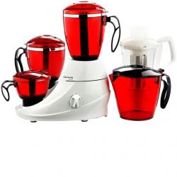 Butterfly Desire Mixer Grinder with 4 Jars - Red and White