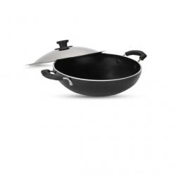 Pigeon Non Stick with SS Lid 300 mm Kadhai 3 L