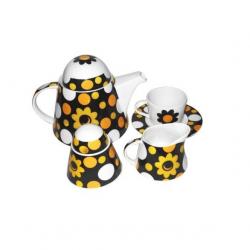 Metier White Bone China Tea Set Of 15 Pcs