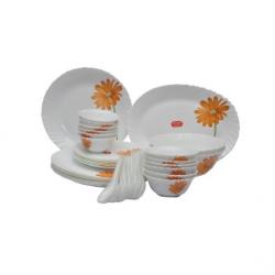 La Opala Crimson Bloom Pack of 33 Dinner Set