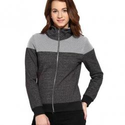 Campus Sutra Full Sleeve Solid Womens Sweatshirt