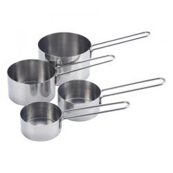 Dynore Stainless Steel Measuring Cup with Wire Handle Set Of 4