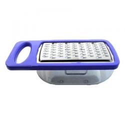 Famous Steel Cheese Grater with Plastic Container - Multicolor
