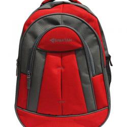 Spartan Red Unisex School Bag