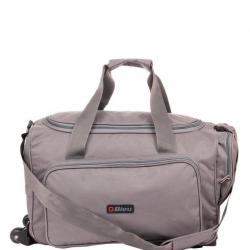 Bleu Amazing Grey 2 Wheel Overnighter Travel Bag with Trolley