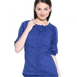 U&F Blue Cotton Tops