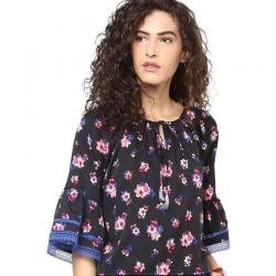 Yepme Black Polyester Tops