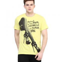 Yepme Yellow Round T Shirt